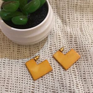 💛Yellow almost Orange earrings 😂